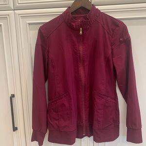 Cherokee iflex scrub jacket.